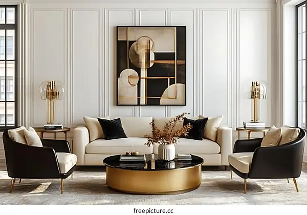 Modern Elegant Living Room Interior Design