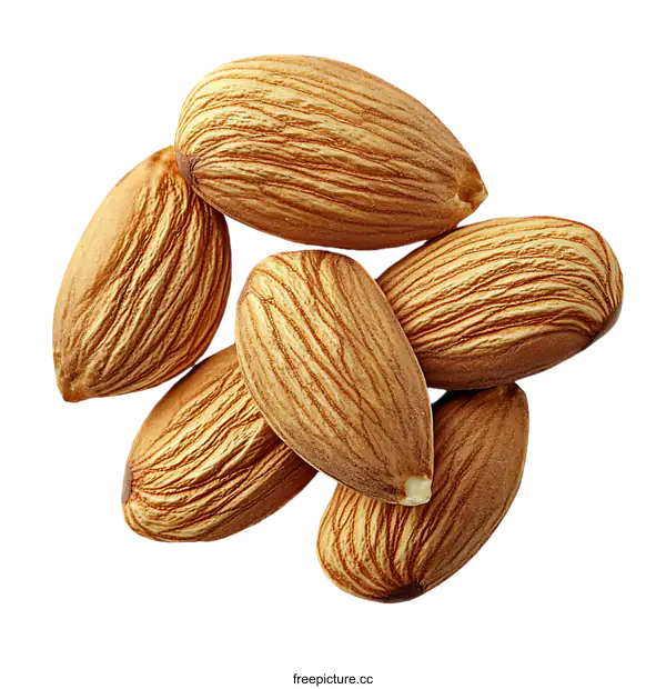 [Transparent Background PNG]Closeup of Almonds