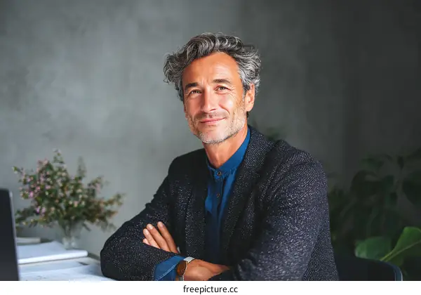 Confident Caucasian Male Professional Portrait