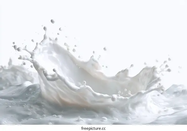 Milk Splash Abstract Art