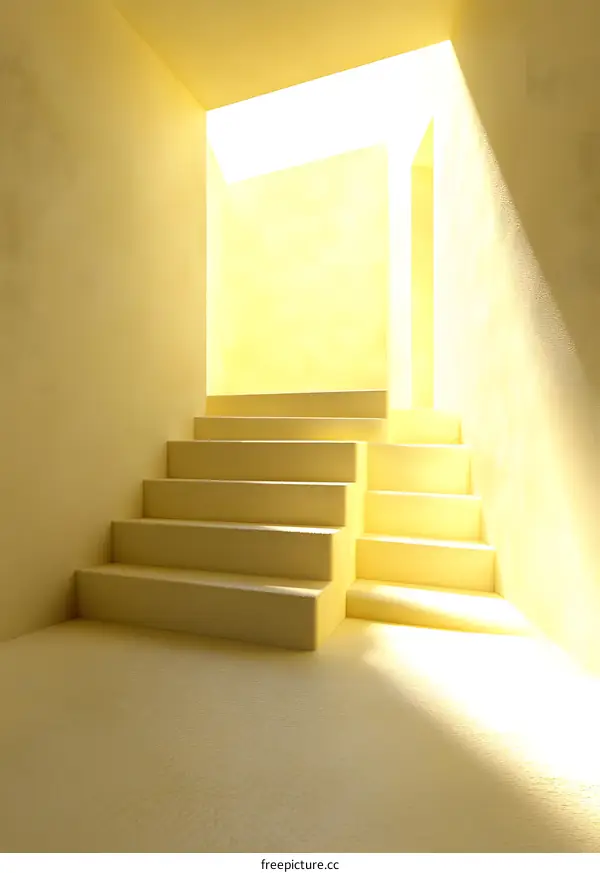 Minimalist Stairway to Light