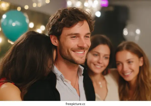 Happy Friends Gathering Indoor Celebration