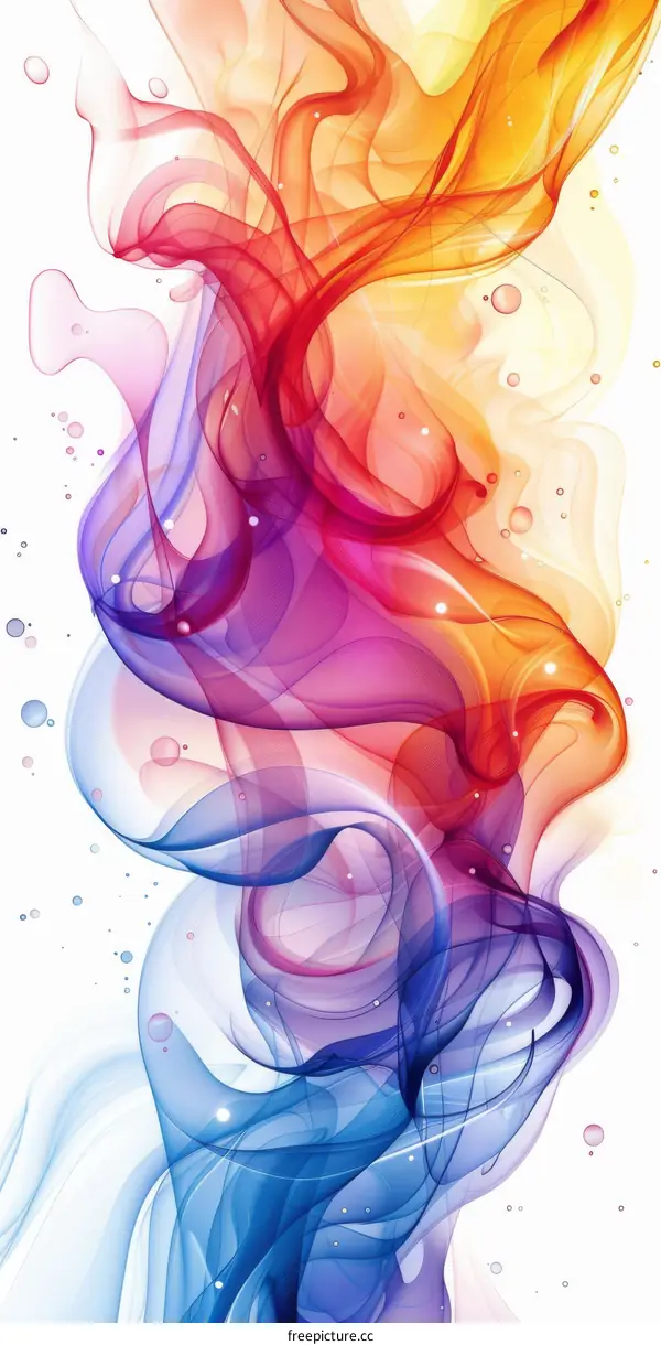 Abstract Colorful Smoke Patterns