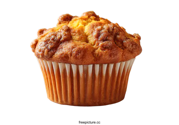 [Transparent Background PNG]Close up of a delicious muffin