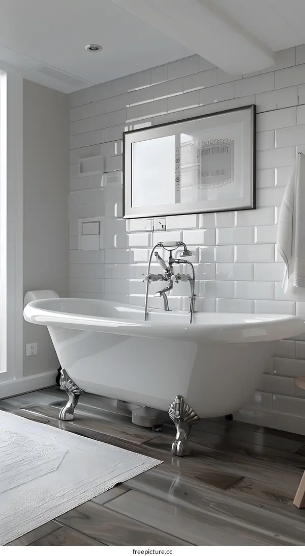 3D bathroom tiles render