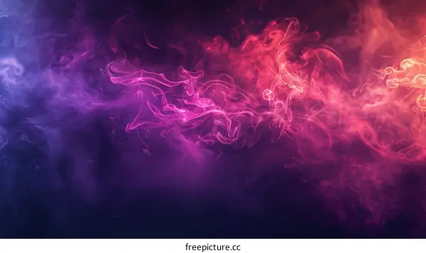 Colorful Smoke Abstract Background