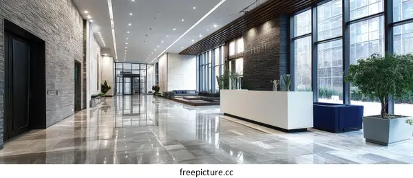 Modern Office Lobby Interior Design