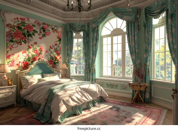 European classical bedroom interior design