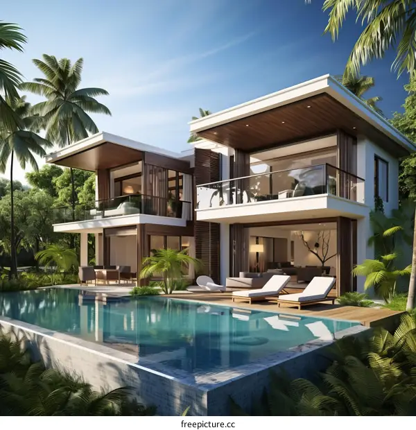 A Luxurious Villa with a Private Pool and Breathtaking Views