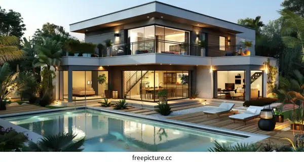 Modern Luxury House with Swimming Pool