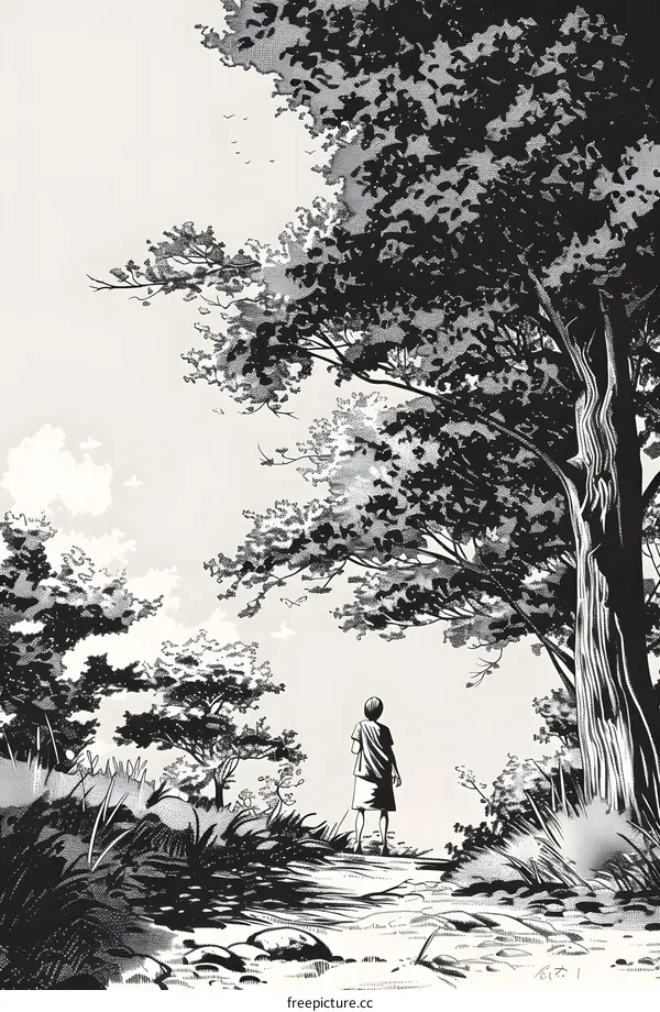 boy looking up at the sky