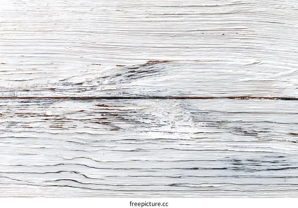 Closeup of White Painted Wooden Plank Texture
