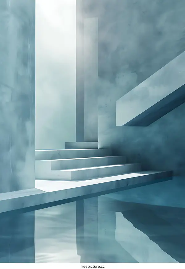 Abstract Minimalist Geometric Concrete Architecture Background