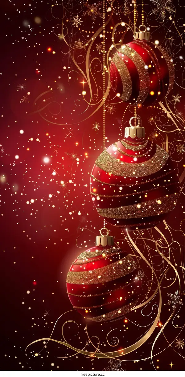 Red Christmas decorations