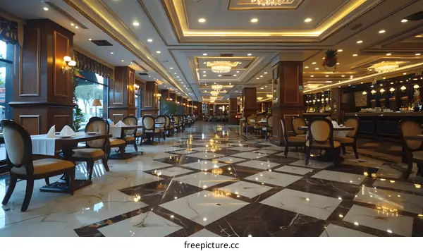 Elegant Hotel Restaurant Interior Design