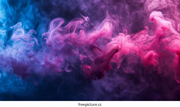 Colorful Smoke on Black