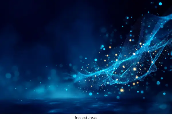 Abstract Blue Digital Design Background
