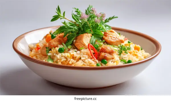 Delicious Chicken Fried Rice Dish