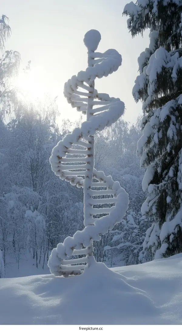 Winter Wonderland DNA Sculpture