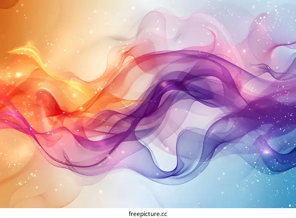 Colorful Wavy Smoke