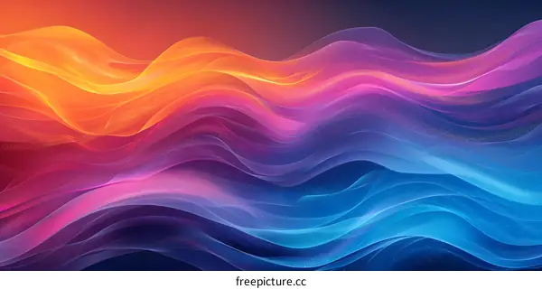 Wavy colorful abstract background