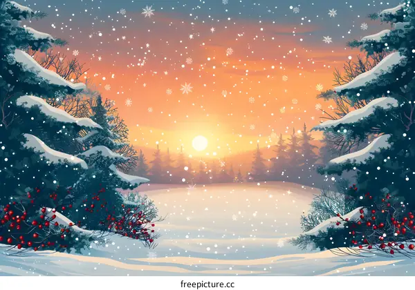 Snowy Winter Landscape
