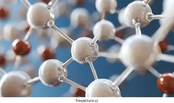 3D Molecular Structure Illustration