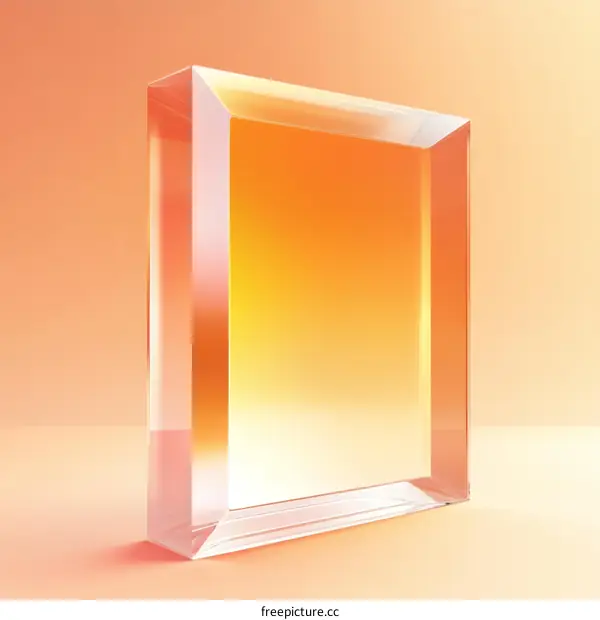 Abstract Transparent Geometric Display Box