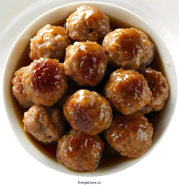 meatballs in brown sauce