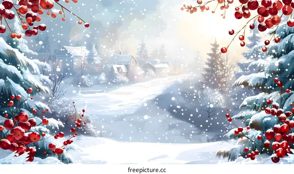 Winter Snow Scene