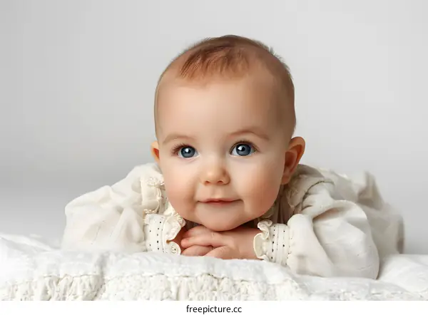 Portrait of a smiling baby