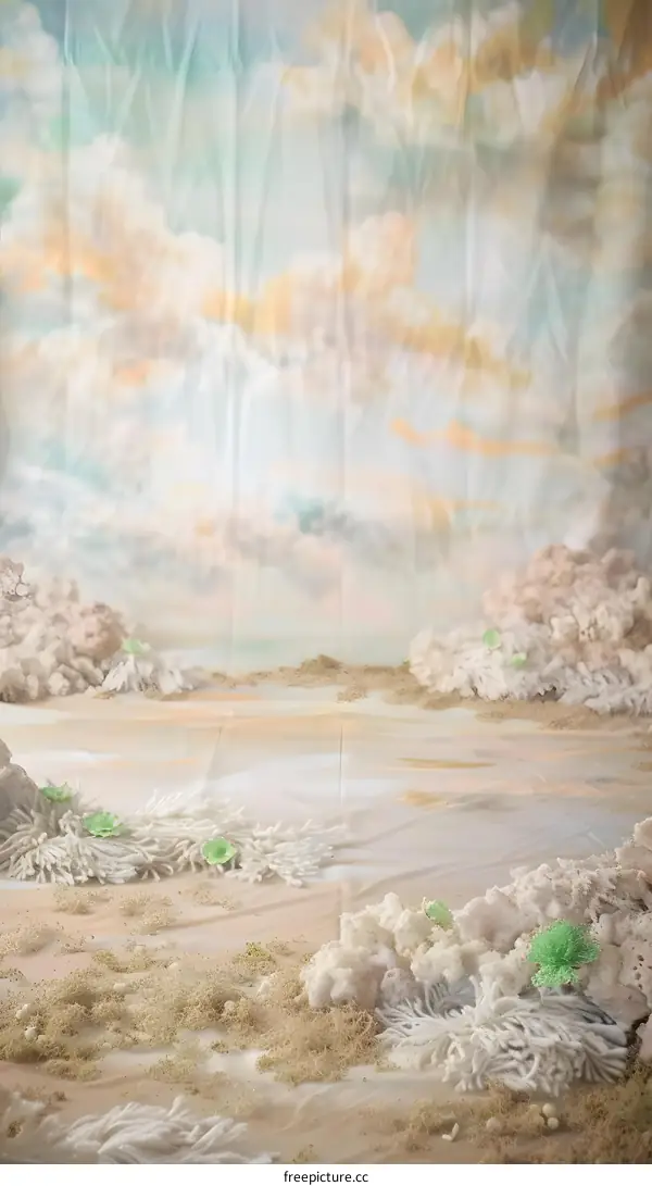 Beach Coral Background Photography Backdrop