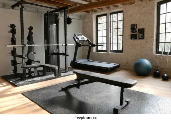 Modern Home Gym Equipment Set Up