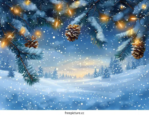 Snowy Forest in Winter