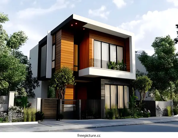 Modern House Design With Wood Siding