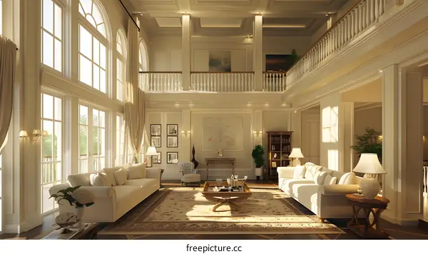 Living room of luxury villa