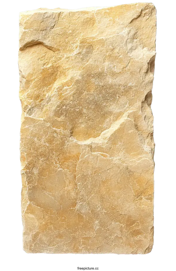 [Transparent Background PNG]Natural Light Beige Stone Slab