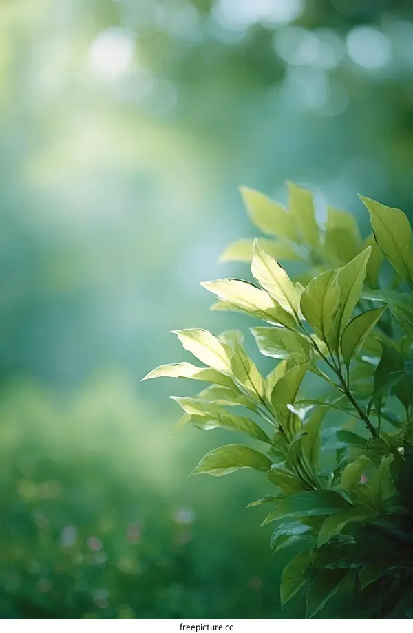 Nature Leaves Background in Soft Focus