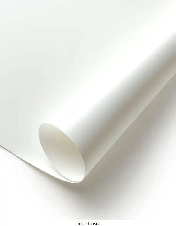 Blank White Paper Roll Design