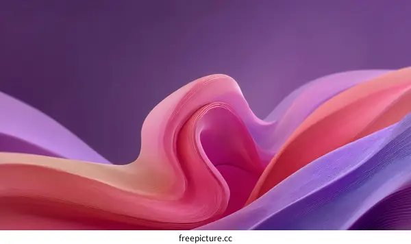 Abstract Colorful Flowing Shapes Design