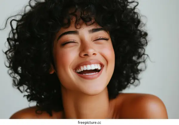 Happy Woman with Beautiful Smile Portrait