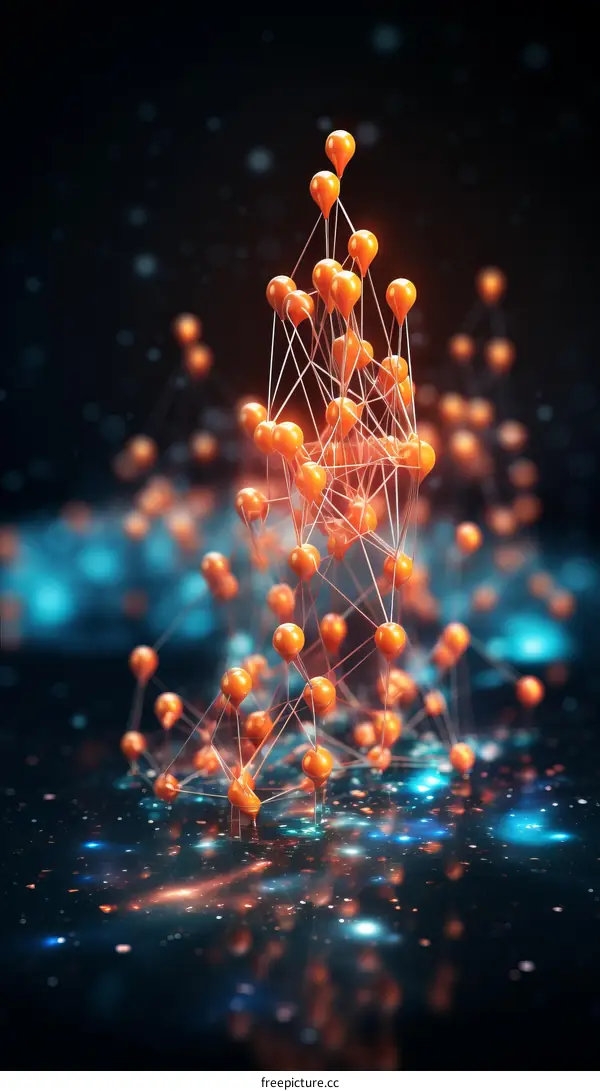 Glowing Connected Spheres