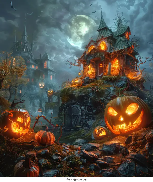 Halloween Pumpkin House
