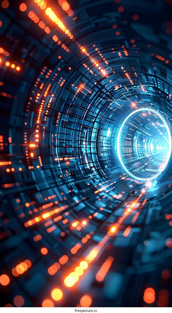 Futuristic Technology Tunnel
