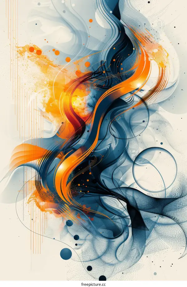Abstract Flowing Colors