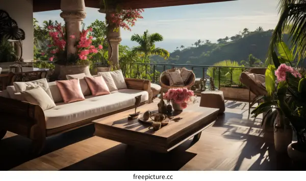 Modern villa with stunning ocean view