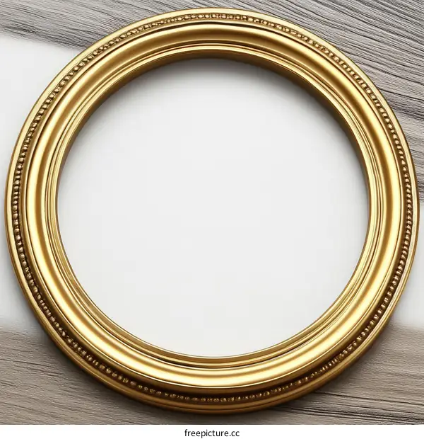 Classic Gold Round Picture Frame