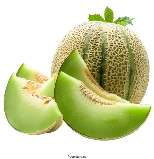 [Transparent Background PNG]Honeydew melon