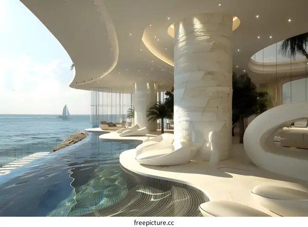 Indoor luxury swimming pool