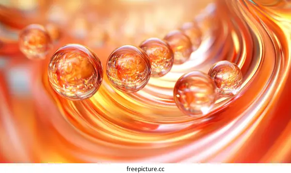 Abstract Molecular Structure Illustration